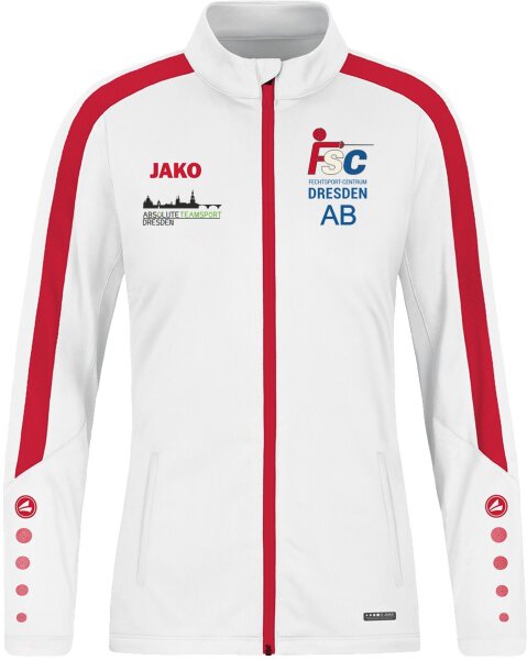 FSC Trainingsjacke Damen- weiß/rot