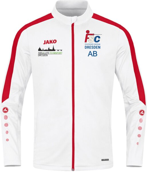 FSC Trainingsjacke Herren - weiß/rot XL ja